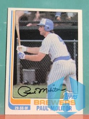 1982 Topps Paul Molitor Milwaukee Brewers #195